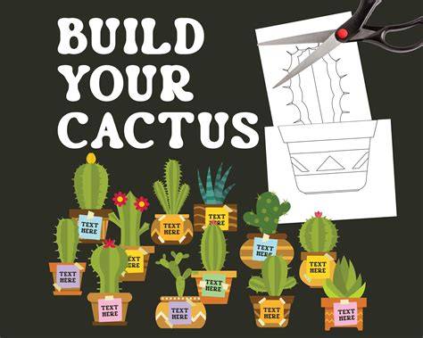 Download Free Cactus Set Commercial Use For Crafts