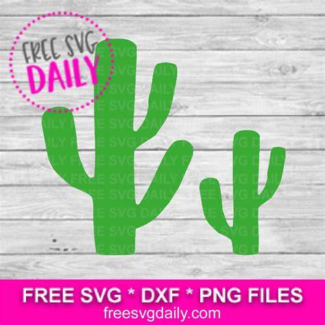 Download Free Cactus Set Cricut SVG