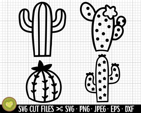 Download Free Cactus Set Cut Images