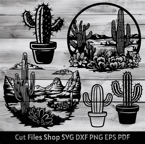 Download Free Cactus Set Files DXF Files