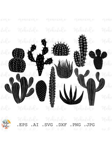 Download Free Cactus Set for Cricut