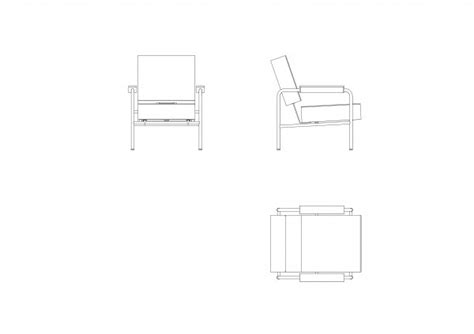 Download Free Cad Block Armchair DXF Files