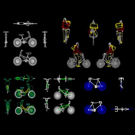 Download Free Cad Block Bicycle For Cricut