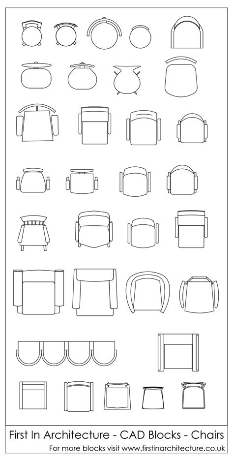 Download Free Cad Block Chair DXF Files