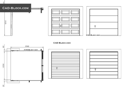 Download Free Cad Block Garage Door DXF Files