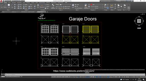 Download Free Cad Block Garage Door For Crafts