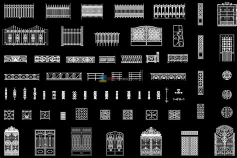 Download Free Cad Block Gate DXF Files