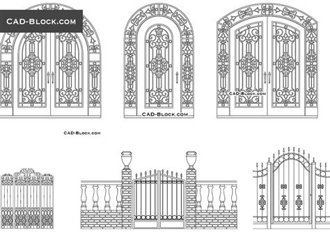 Download Free Cad Block Gate For Crafts