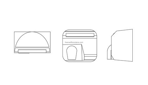 Download Free Cad Block Hand Dryer For Silhouette