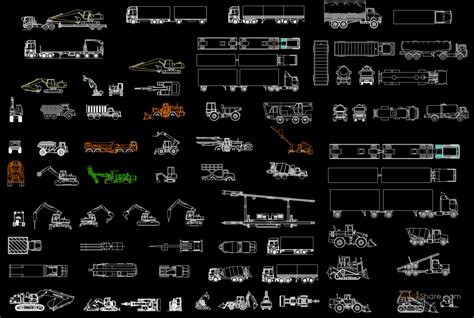 Download Free Cad Block Heavy Equipment For Cricut