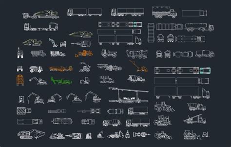 Download Free Cad Block Heavy Equipment For Silhouette