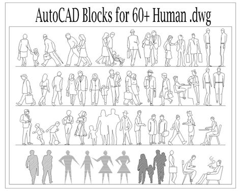 Download Free Cad Block Human For Cricut