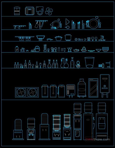 Download Free Cad Block Kitchen Appliances For Cricut
