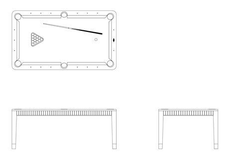 Download Free Cad Block Pool Table For Silhouette