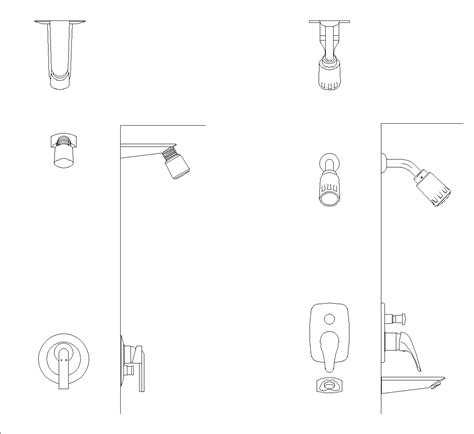 Download Free Cad Block Shower Head For Silhouette