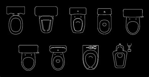 Download Free Cad Block Toilet DXF Files