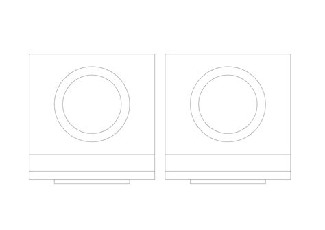 Download Free Cad Block Washing Machine DXF Files