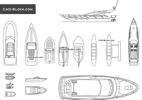 Download Free Cad Block Yacht DXF Files