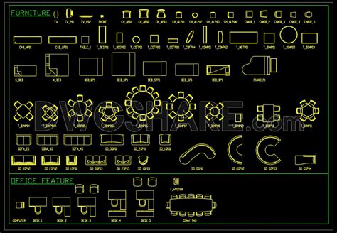 Download Free Cad Blocks Furniture DXF Files