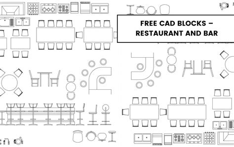 Download Free Cad Blocks Restaurant For Silhouette