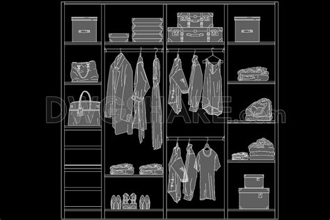 Download Free Cad Blocks Wardrobe DXF Files