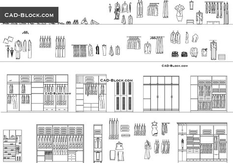 Download Free Cad Blocks Wardrobe For Cricut