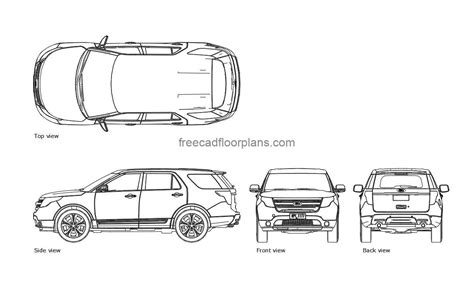 Download Free Cad Drawings Of Vehicles DXF Files