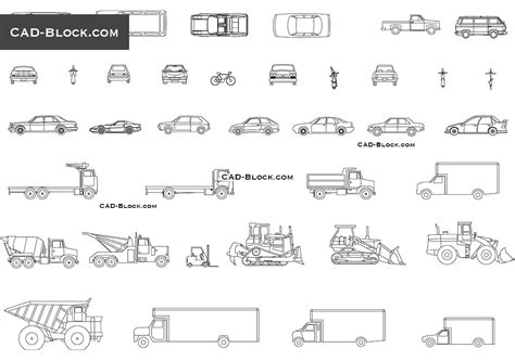 Download Free Cad Drawings Of Vehicles For Crafts