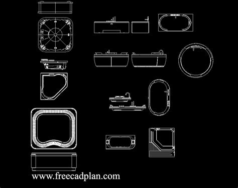 Download Free Cad Model Jacuzzi For Crafts