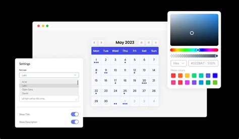 Free Calendar Widget For Website Import Ics