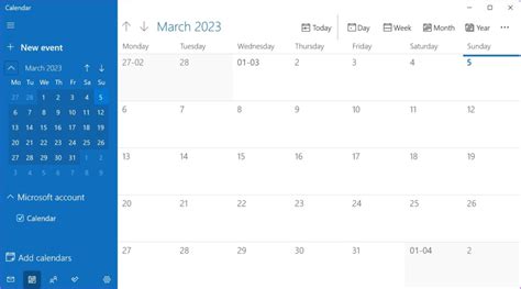 Free Calendar Windows Program