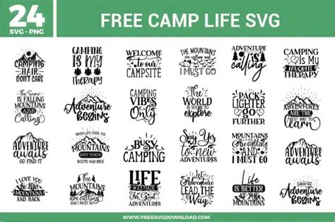 Download Free Camp Life Svg Files For Crafts