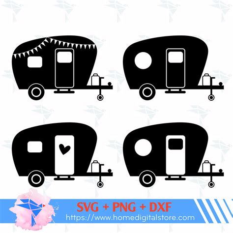 Download Free Camper SVG Clipart. DXF Files