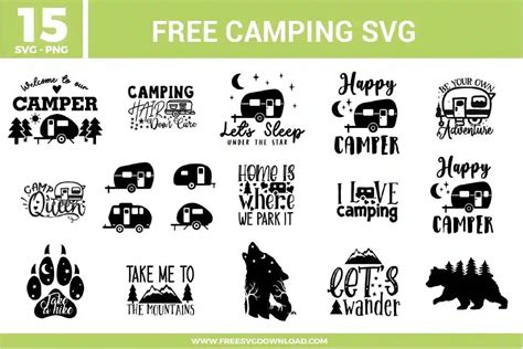 Download Free Camping Forever SVG Files
