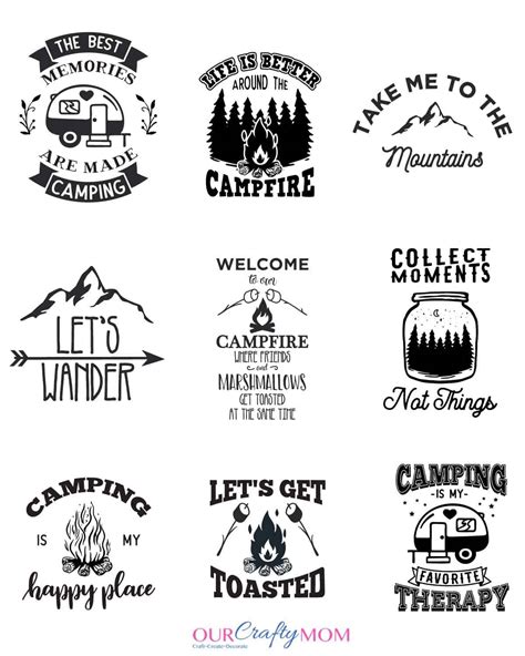 Download Free Camping Forever SVG Files For Crafts
