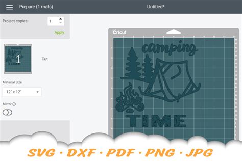 Download Free Camping Time SVG Files DXF Files