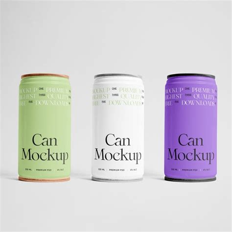 Download Free Can Mockups PSD Templates Yellowimages