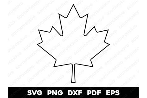Download Free Canadian Maple - SVG File, DXF File Easy Edite