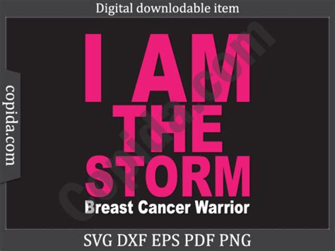 Download Free Cancer girl ... I AM THE STORM SVG For Crafts