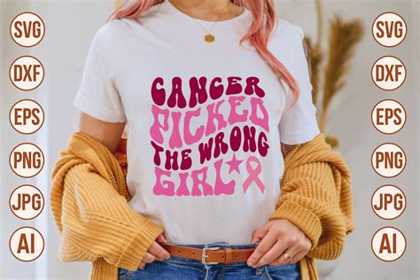 Download Free Cancer picked the wrong girl SVG Cut File Cut Files