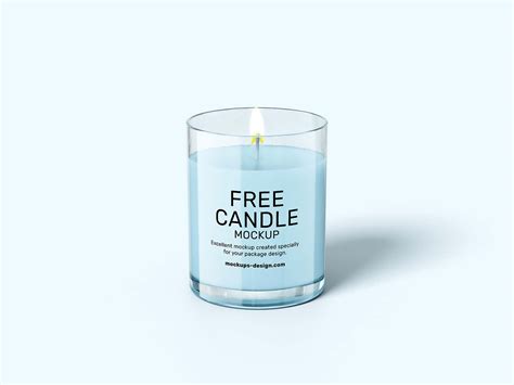Download Free Candle Mockup PSD Generator