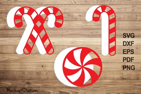 Download Free Candy Cane SVG Cut File For Cricut