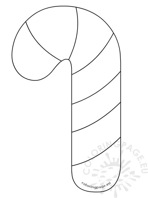 Free Candy Cane Template