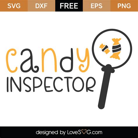 Download Free Candy Inspector SVG Cut File Files Free PSD Mockups