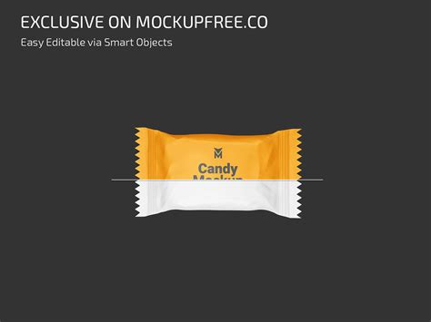 Download Free Candy Mockup - Front View PSD Generator