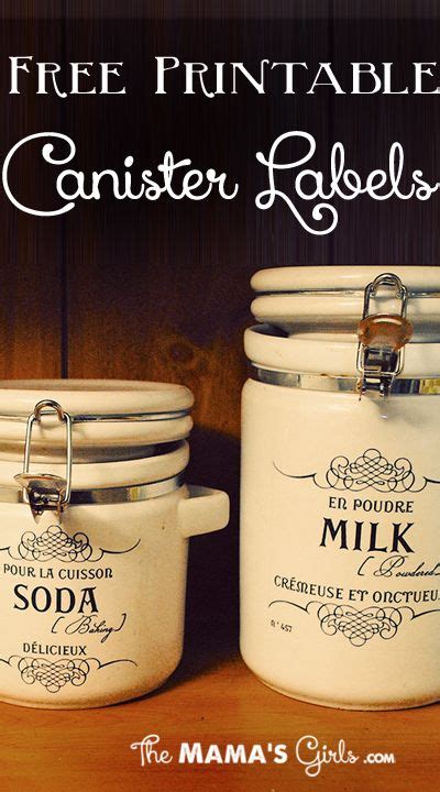 Download Free Canister Labels Easy Edite