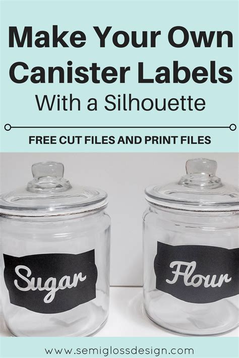 Download Free Canister Labels Silhouette DXF Files