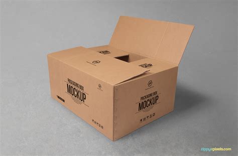 Download Free Cardboard Display Box Mockup PSD Generator
