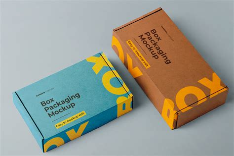 Download Free Cardboard Display Box Mockup PSD Yellowimages