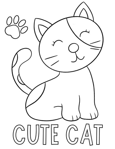Free Cat Color Pages